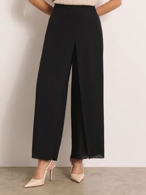 COS Black Wide Leg Trousers